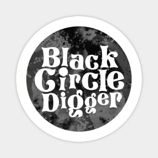 Black Circle Digger Magnet