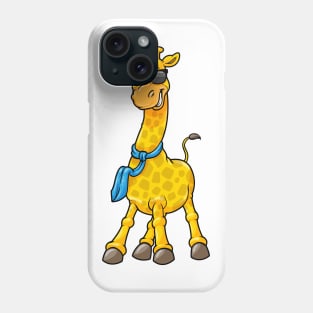 Giraffe Sunglasses Scarf Phone Case