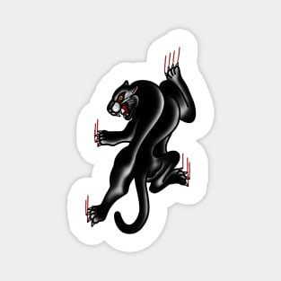 Traditional Tattoo Panther Magnet