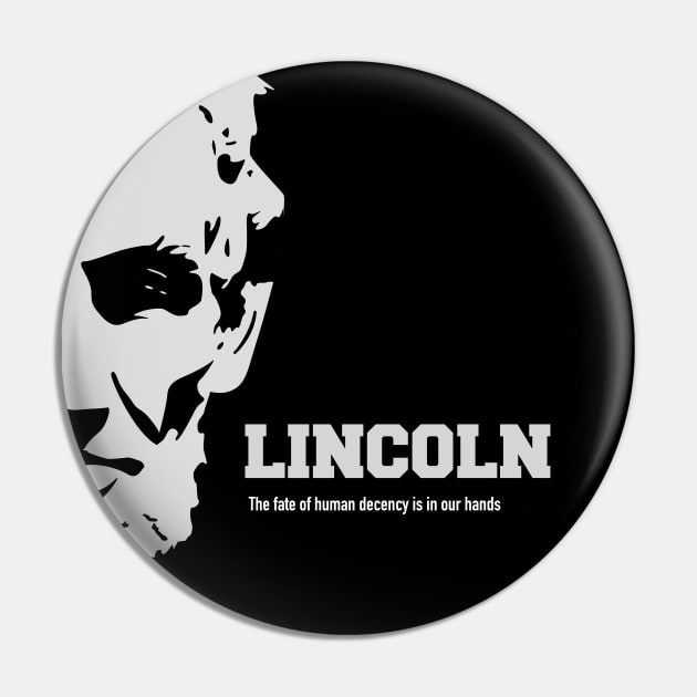 Lincoln - Alternative Movie Poster Pin by MoviePosterBoy