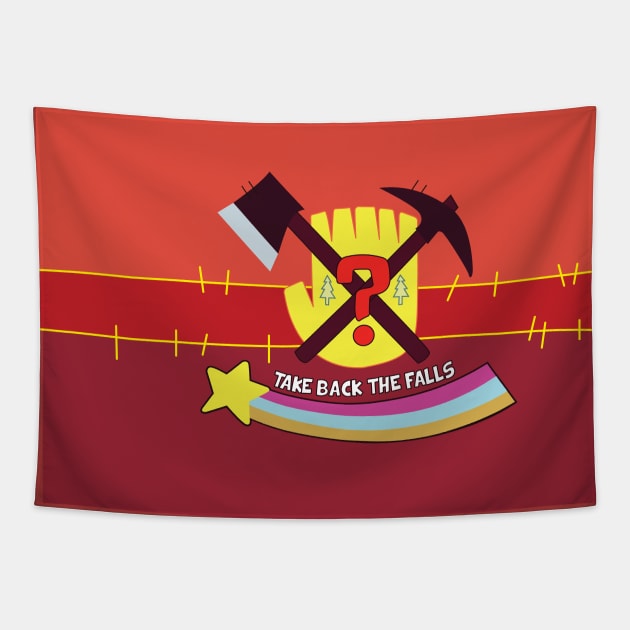 Gravity Falls Take Back The Falls PHONECASE Tapestry by Eyz