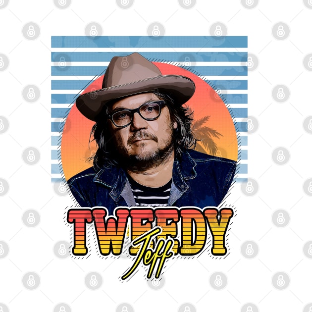 jeff tweedy retro style flyer vintage by Now and Forever