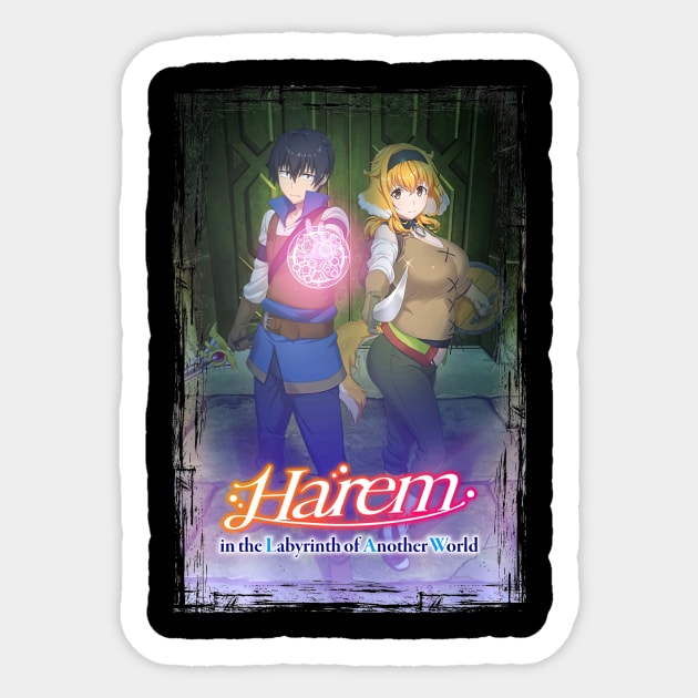 Harem in the labyrinth of another world Sticker for Sale by Neelam789
