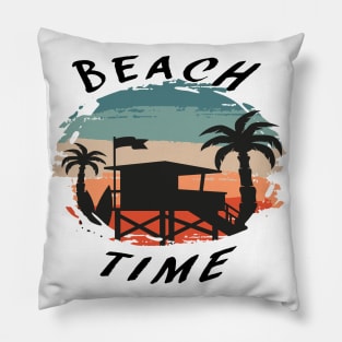 Beach Time Vaction Time Holyday Pillow