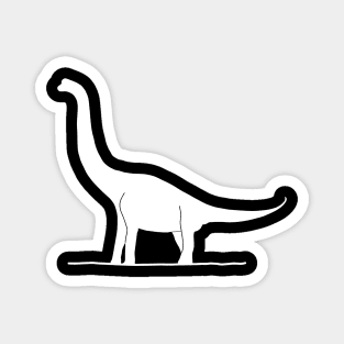 Sauropod - White Magnet
