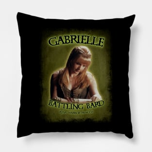 Gabrielle Battling Bard Pillow