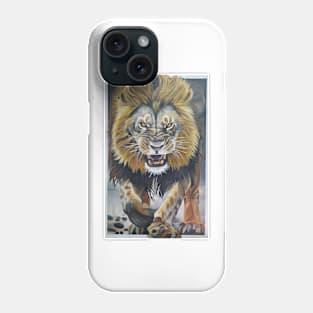 Angry lion Phone Case