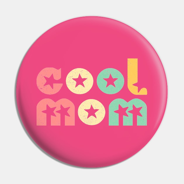 Cool Mom Retro Pin by rojakdesigns