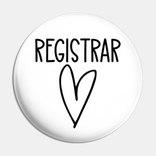 Registrar Heart Pin