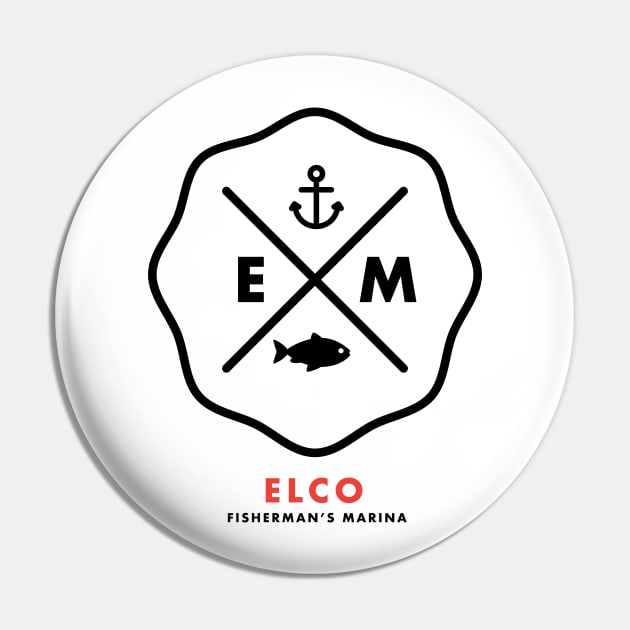 Elco Fisherman's Marina Pin by Elco Marina