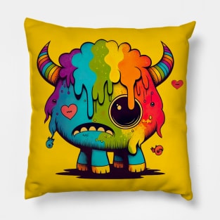 Rainbow Beast, cursed cutie Pillow