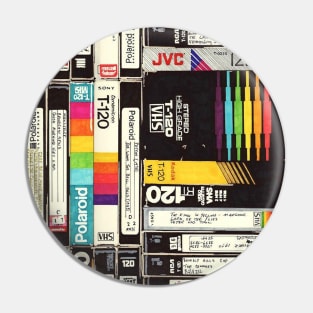 Old vhs tapes pattern Pin