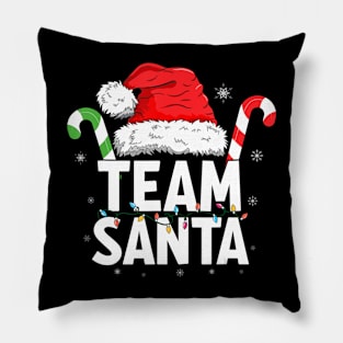 Team Santa Christmas Family Matching Pillow