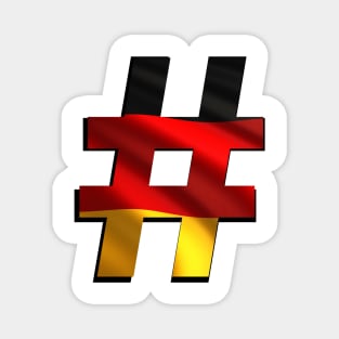 Hashtag Flag - Germany Magnet