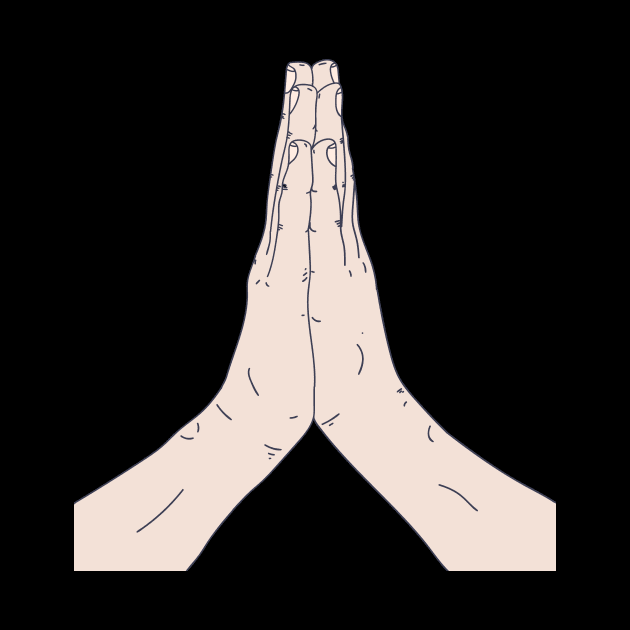 Praying - Emoticon - Folded Hands by DeWinnes