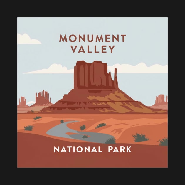 Monument Valley National Park Travel Sticker by GreenMary Design