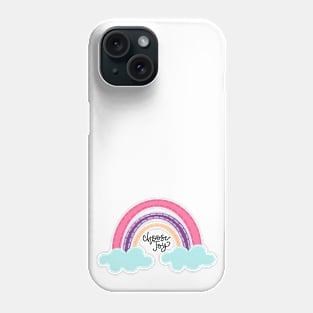 Choose Joy Rainbow Stitches Phone Case