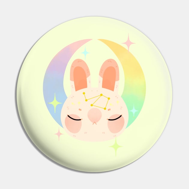 Moon Bunny Pin by Mofy