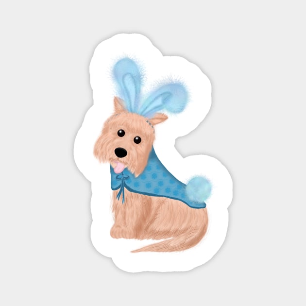 cairn terrier Magnet by miladigiart