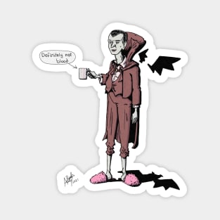 Dracula in Fluffy Slippers Magnet