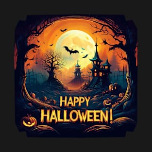 Spooky Halloween Village T-Shirt