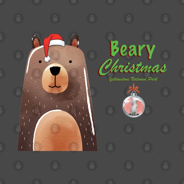 Beary Merry Christmas from Yellowstone National Park by Smyrna Buffalo