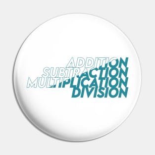 addition subtraction division multiplication math gift symbol design Pin
