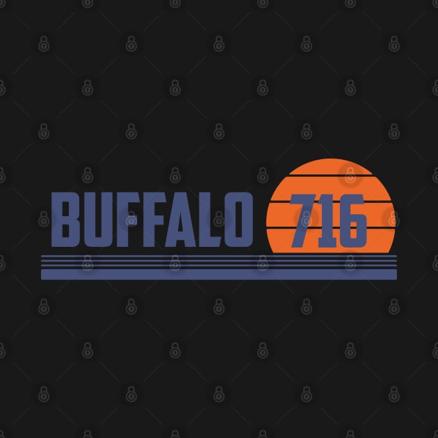 716 Buffalo New York Area Code by Eureka Shirts