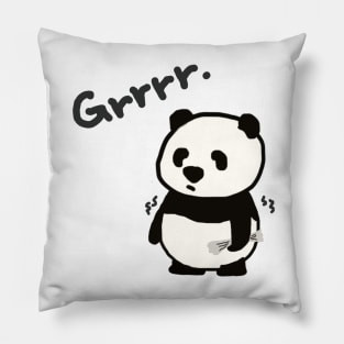 Grrrr. Panda is growling.. Pillow