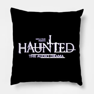 Haunted Title Purple Pillow