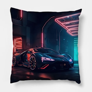 Underground Velocity Sports Car Pillow