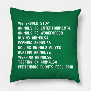 animal rights Pillow