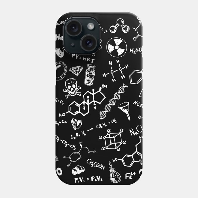 Chemistry Background 2 Phone Case by Polyart
