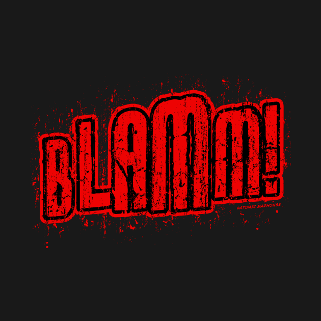 BLAMM! GRAPHIC COMIC BOOK T-SHIRT by AtomicMadhouse