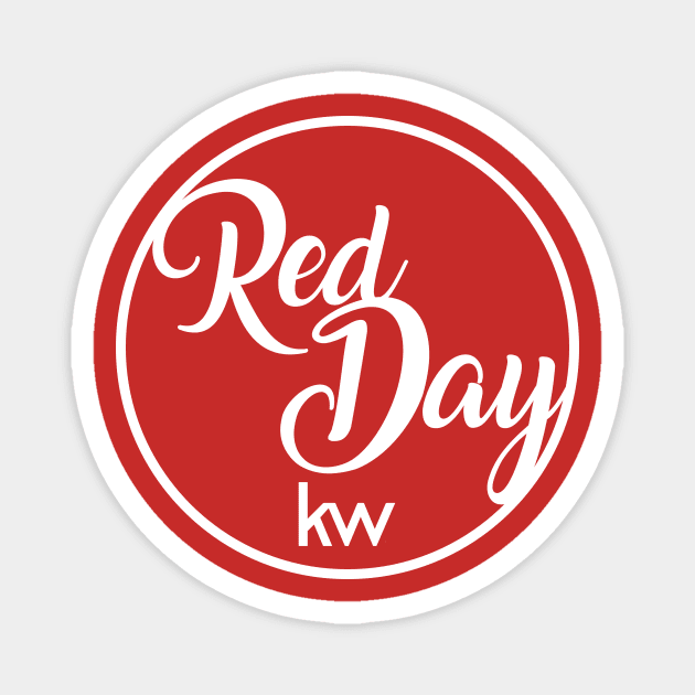 Red Day Cursive Magnet by KellerWilliams