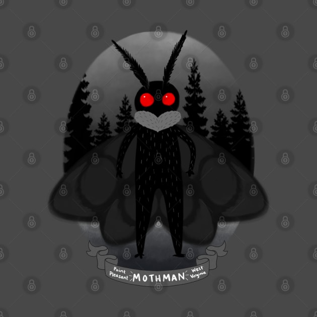 Mothman! Travel Plaque by Meowlentine