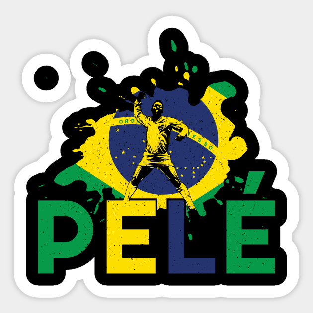 Best soccer player from brazil, Pele - Pele - Sticker