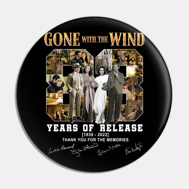 Gone With The Wind 83 Years Of Release 1939 2020 Thank You For The Memories Signatures Pin by Hoang Bich