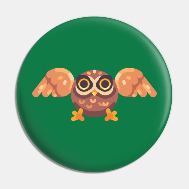 Funny Owl Pin by IvanDubovik