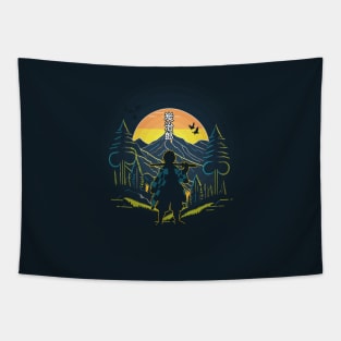 The Sun Samurai Tapestry