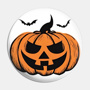 Happy Halloween pumpkin happy holidays illustration Pin