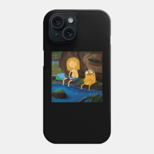 Finn and Jake - Moody Rainy Day Adventure Time Art Phone Case