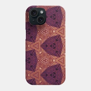 Orange Batik Boho Bohemian Abstract Phone Case