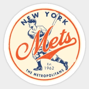 New York Mets Decal 10in x 3in