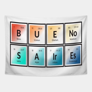 Buenos Aires City | Periodic Table of Elements Tapestry