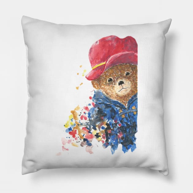 Cute Teddy Bear Pillow by Marjansart 