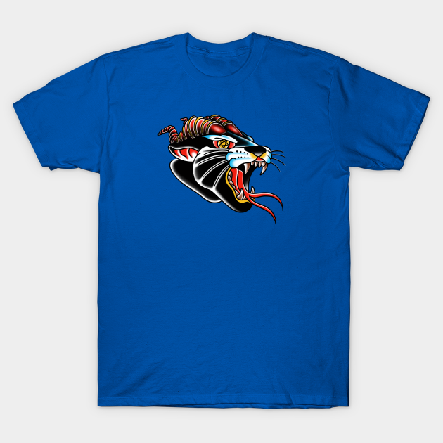 Demon Panther - Traditional Tattoo Art - T-Shirt | TeePublic Demon Panther - Traditional Tattoo Art - T-Shirt | TeePublic