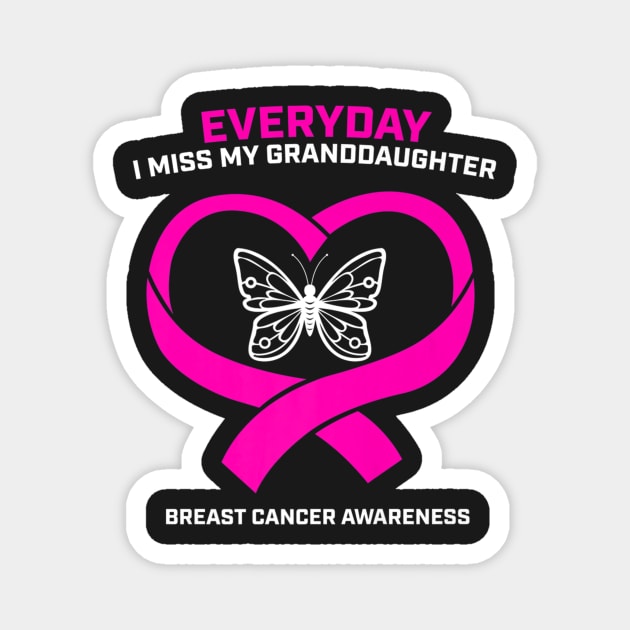 In Remembrance Memory Granddaughter Breast Cancer Awareness Magnet by CarolIrvine