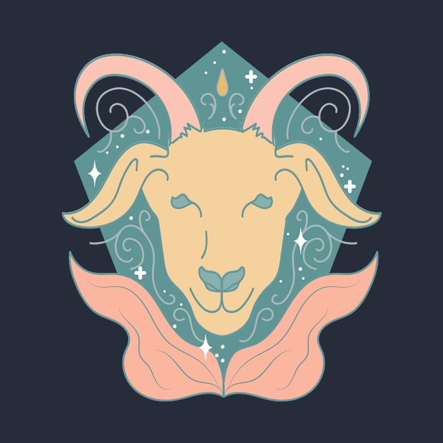 Capricorn Sea Goat (Peach) by VenusAndMoon