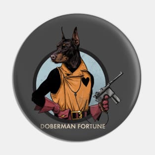 Doberman Fortune dark Pin
